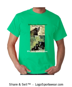 Yellowstone Honeymooners Black Bear Family T-Shirts Design Zoom