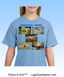 Blond Bears In Yellowstone T-Shirt Design Zoom
