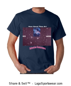 Yellowstone Starry Sky Galaxy Honeymooners T-Shirt Design Zoom